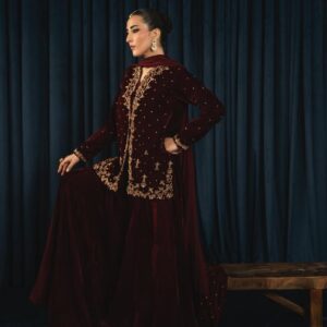 velvet Shirt And Sharara